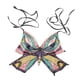 thumbnail image 1 of Top corto de mariposa con lentejuelas y disfraz de danza del vientre tribal para club, ropa de baile, sujetador halter Negro, 1 of 9