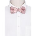 thumbnail image 4 of Corbatas de moño sólido preatadas para hombres INSPIRE CHIC para bodas elegantes, tamaño único, color rosa, 4 of 4