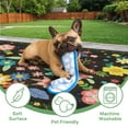 thumbnail image 2 of DEORAB 9'x 12' Outdoor Rug Chenille 3-Layers Patio Washable Mat Imitation Silicone Material Camping Garden RV Carpet,BLACK, 2 of 10