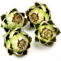 v2croft 4 Pcs Large Faux Artichokes, Realistic Plastic Fake Artichokes Artificial Vegetables and Fruits for Home Kitchen Table Party Decorations (Green)