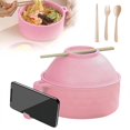 thumbnail image 6 of NKOOGH Microwave-Safe Ramen Bowl Set with Strainer,Lid,and Utensils,1 Set, 6 of 6