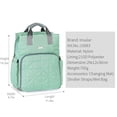 thumbnail image 3 of Bolsa de pañales Mochila multifunción impermeable de gran capacidad bolsas de pañales para Insular Bolsa de pañales, 3 of 7