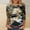 Black, variant on Fartey 2025 Mardi Gras Outfit for Women Trendy Carnival Costumes Party Shirts Plus Size 3/4 Sleeve Tunic Tops Soft Comfy Crew Neck Holiday T Shirts S-5XL