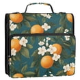 thumbnail image 5 of FORMRS Zipper Binder with Shoulder Strap 2-inch Ring 500 Sheet Capacity File Bag, Green Floral Orange, 5 of 5