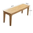 thumbnail image 3 of BALANBO  Bed End Bench Wood Bench Living Room Entrance Bench Bedroom Seat Dining Table Chair, Bedroom, Living Room, Kitchen Wooden Bench (Natural Color), 3 of 7