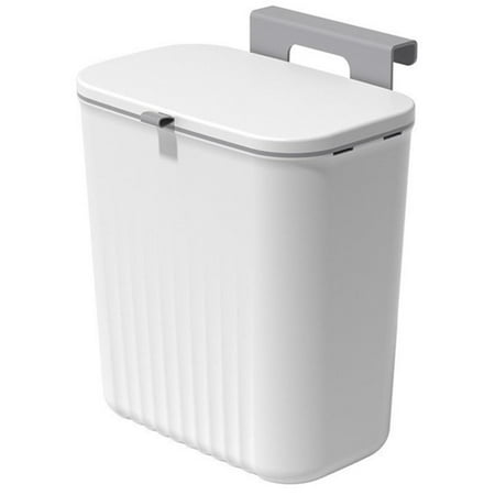 Kitchen Trash Can With Lid Hanging Recycle Bin Sliding & Flipping Cover ...