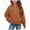 H305-Orange, variant on TOWED22 Girls Half Zip Sweatshirt Solid Fleece Quarter Zip Pullover Hoodis Fall Clothes for Teen Girls Thumb Hole,11-12 Y