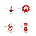 thumbnail image 2 of Mini Adornos Navideños De Madera Figuras Colgantes Árbol De Navidad Colgantes Pequeñas Decoraciones En Miniatura Vintage 10 Uds seitruly HA038191-00, 2 of 6