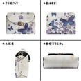 thumbnail image 7 of TSOVTHRID Lily Floral Green Pink Print Crossbody Bags for Women Leather Women Crossbody Purse with Detachable Chain Fits Large Phone Going-out Shoulder Handbags for Work, 7 of 7