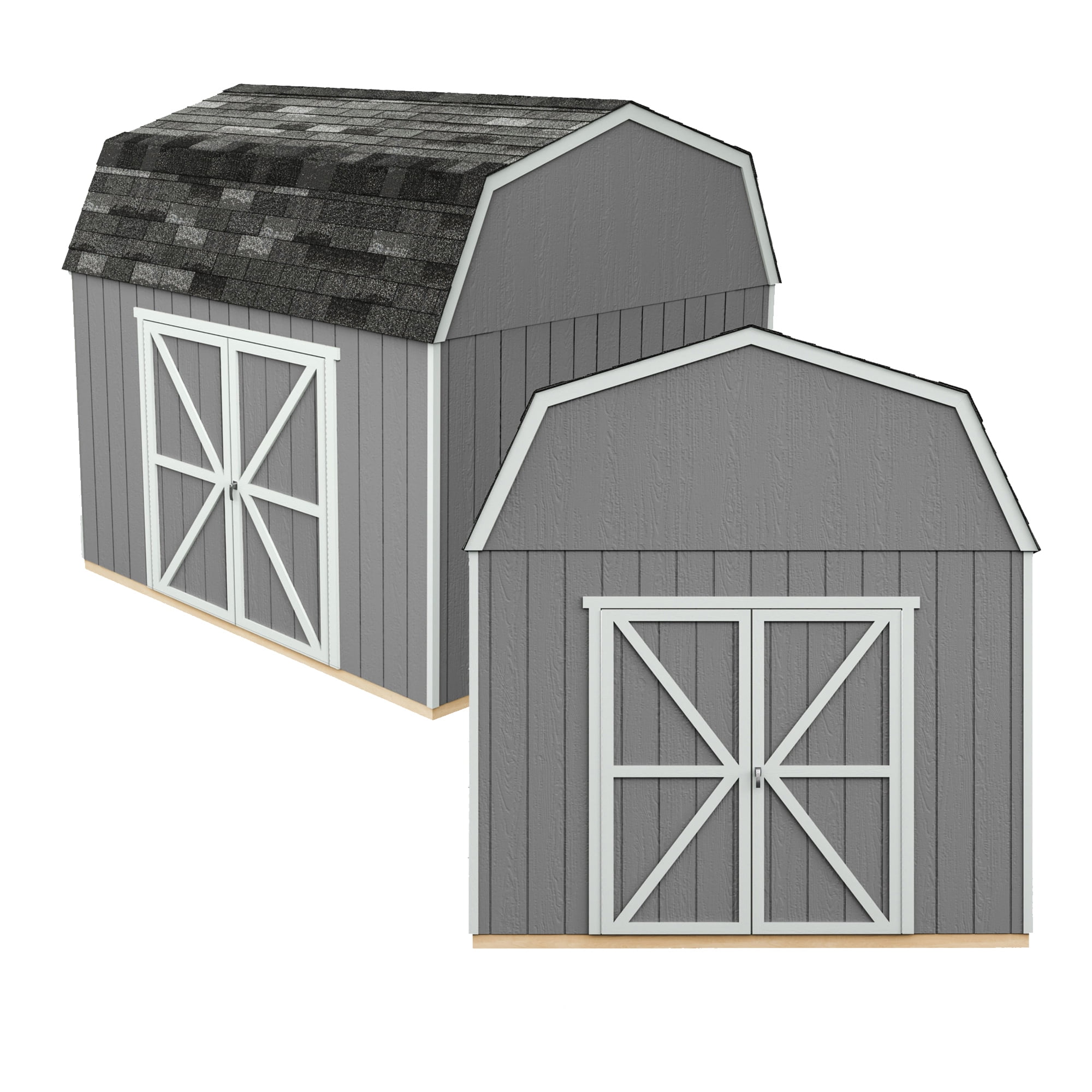 Handy Home Products Braymore 10 ft. x 12 ft. Wood Storage Shed