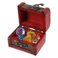 thumbnail image 1 of AMERTEER 1 Set Pirate Treasure Chest with Gemstones Acrylic Diamond Gems Treasure Box, 1 of 6