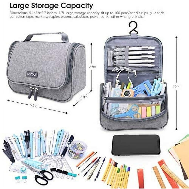 Big Capacity Pen Pencil Case Holder Bag Pen Organizer Pouch