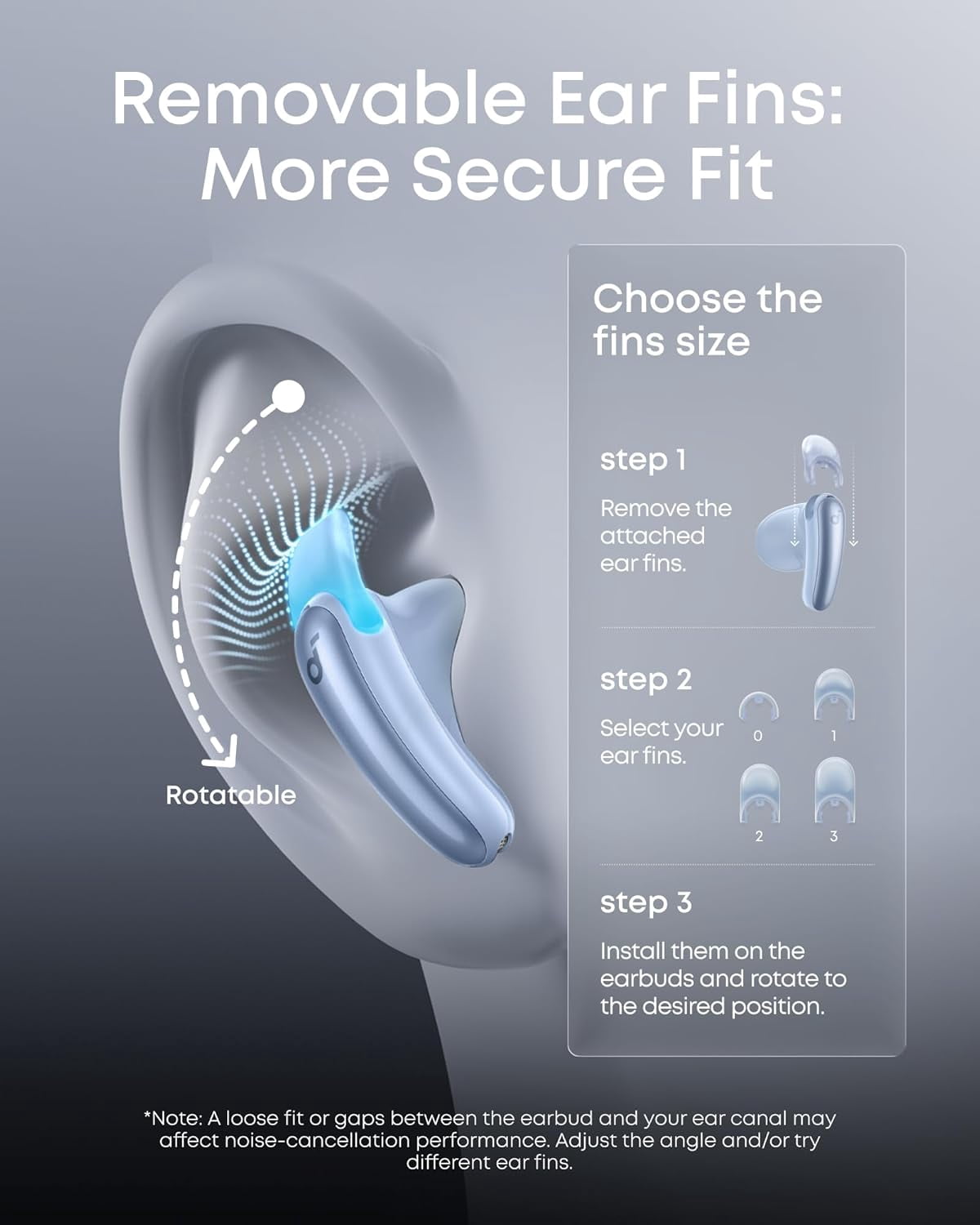 Soundcore by Anker Liberty Buds, Semi-in-Ear Earbuds, with Real-Time Adaptive ANC, Spatial Audio, 30H Playtime, Fast Charging, Translation, Wireless Bluetooth Headphones