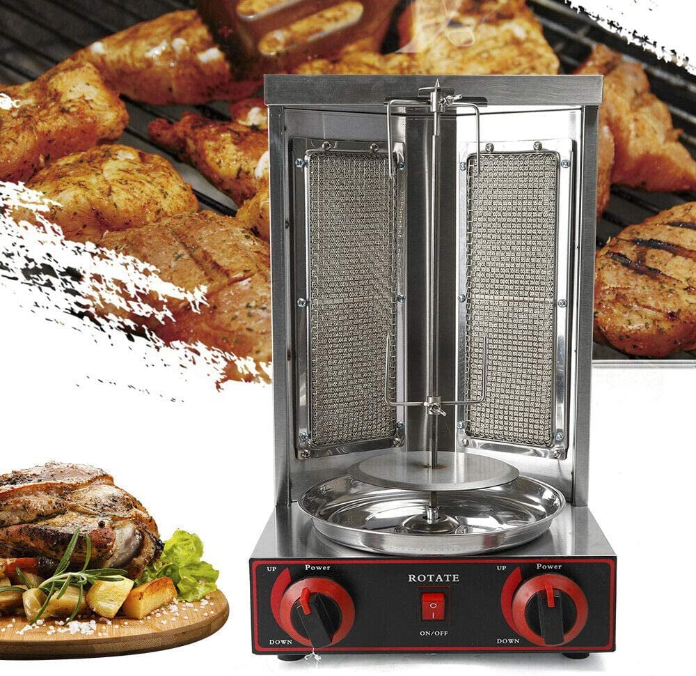 3KW Vertical Gas Broiler Shawarma Machine Doner Kebab Gyro Grill Machine US PLUG 