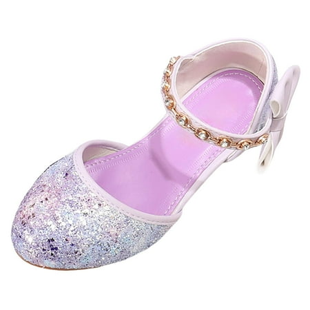 Caqnni Toddler Girl Sandals -Flower Girl Dress Shoes Open Toe Little Kid Summer Flats Formal & Dailywear Girls Shoes Toddler Girls Sandals Comfortable Dressy