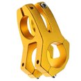 thumbnail image 3 of Stem Wear-resistant MTB Bike Handlebar Stem Adjustable Aluminum Alloy Short Handlebar Stem Riser Fixed Bike Bar Stem (Golden), 3 of 7