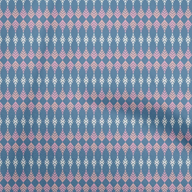 oneOone Viscose Chiffon Blue2 Fabric Asian Ikat Sewing Craft Projects Fabric Prints By Yard 42 Inch Wide