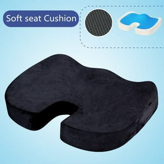 COMFILIFE Memory Foam Black Gel Enhanced Seat Cushion Chair Pad R-200-BLK -  The Home Depot