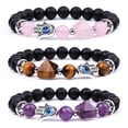 thumbnail image 5 of Healing Crystal Evil Eye Bracelet Chakra Stone Eye Bracelet Adjustable Lucky Protection Healing Crystal Jewelry, 5 of 6