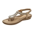 thumbnail image 2 of Las señoras de las mujeres del verano que tejen las sandalias planas cristalinas calzan los zapatos casuales de la playa Wmkox8yii shjk4242, 2 of 4