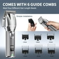 thumbnail image 4 of NEXPURE Professional Hair Clippers for Men, Cordless Beard Trimmer with Quiet High-Torque Motor, LED Display, 6 Guide Combs, All-in-One Hair Cutting Kit, Q1S-Q4, 4 of 9