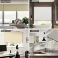 thumbnail image 3 of Keego 100% Blackout Roller Windows Shades UV Protection Window Blinds Privacy Roll Up and Down Shade for Home and Office Customizable Color and Size Easy to Install Grey 51"w x 80"h, 3 of 9