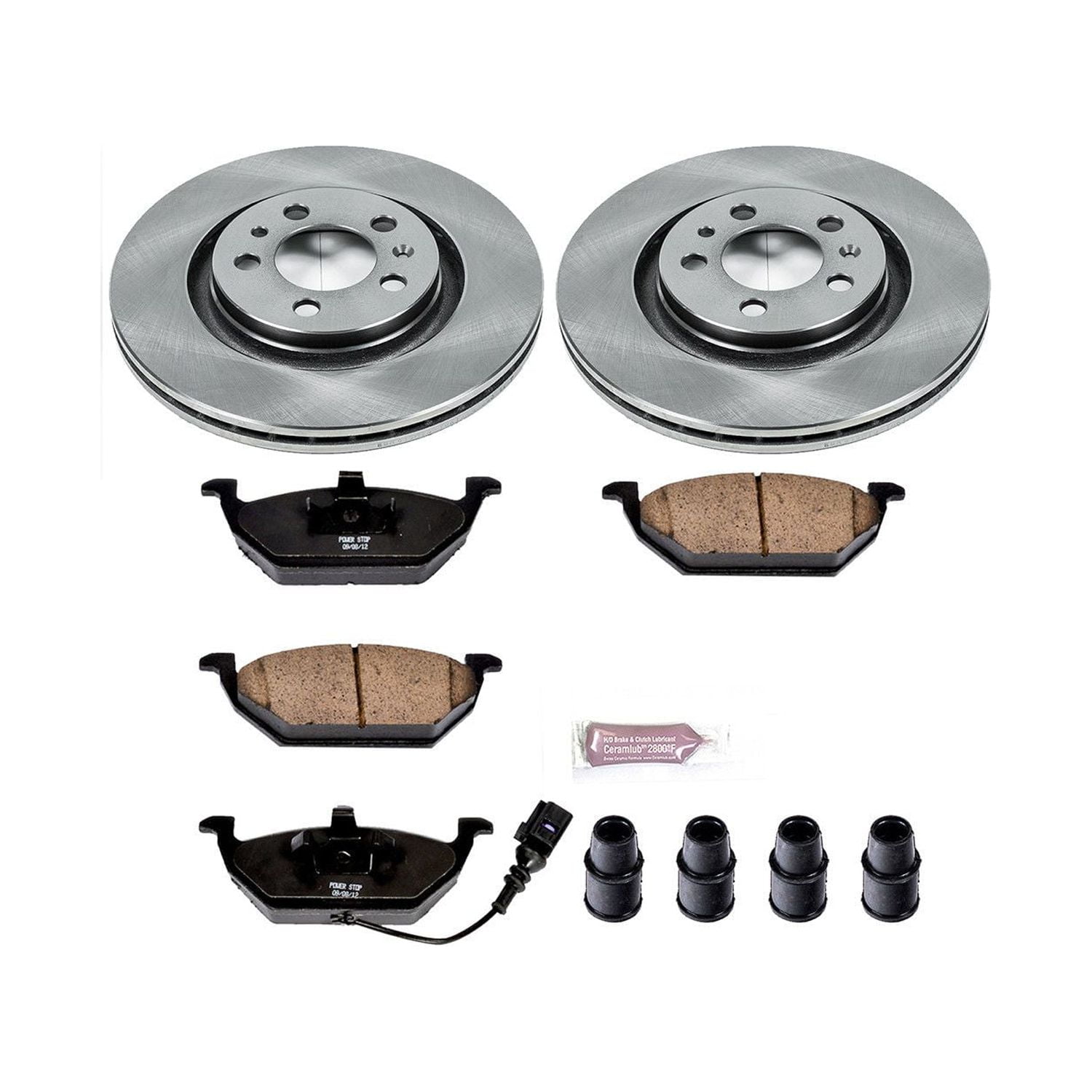 Power Stop Front Stock Replacement Brake Pad and Rotor Kit KOE839