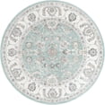 thumbnail image 2 of Rugs.com Aurelia Collection Rug – 7 Ft Round Aqua Medium-Pile Rug Perfect For Kitchens, Dining Rooms, 2 of 4