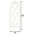 thumbnail image 2 of Panacea White Steel Pot Trellis 36 in. H x 10 in. L x 1/2 in. W, 2 of 3