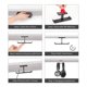 thumbnail image 5 of Soporte para auriculares Almacenamiento de escritorio Soporte para auriculares Gancho de aleación de aluminio multifuncional (negro), 5 of 5