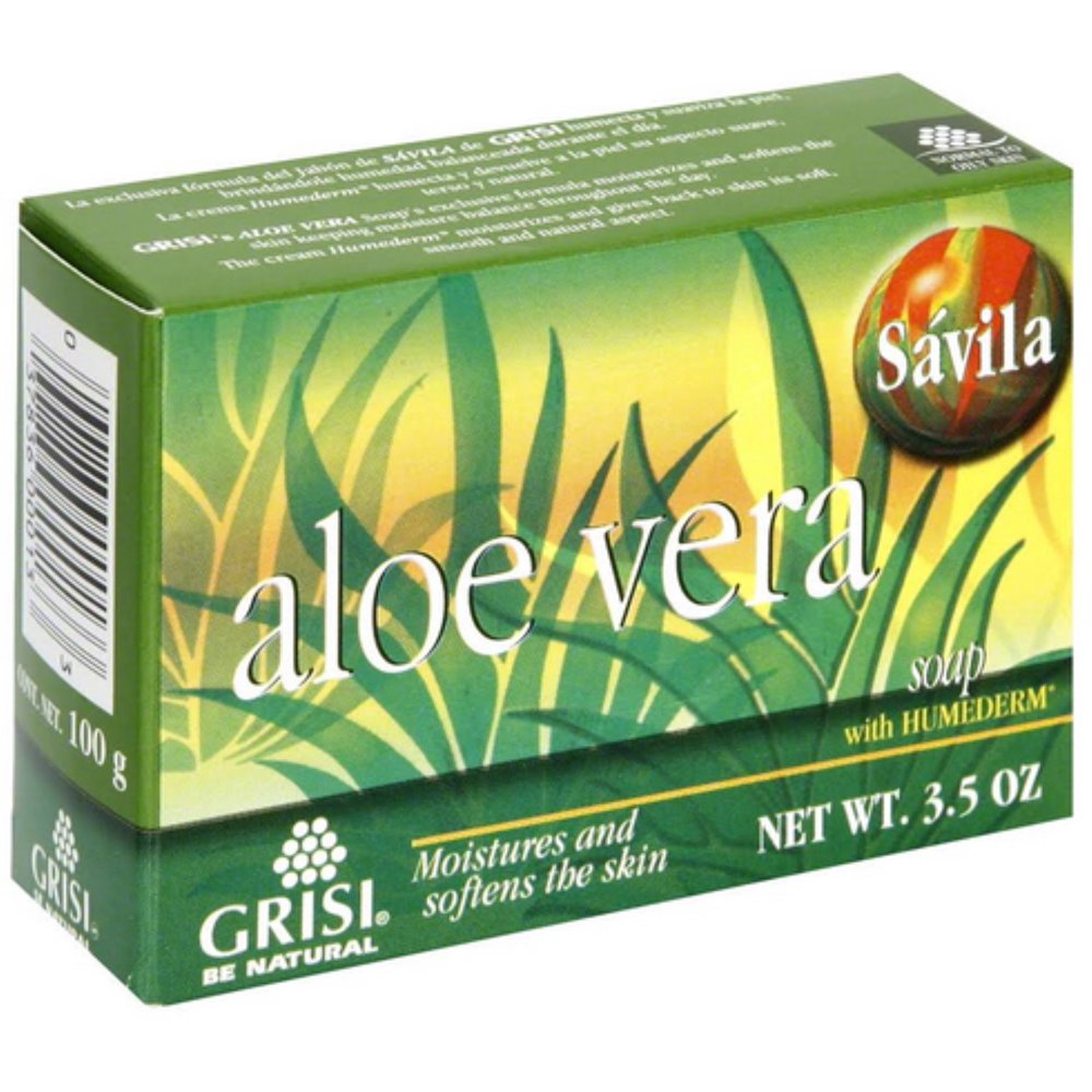 Grisi Natural Aloe Vera Soap, 3.5 oz (Pack of 3)