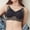 Black, variant on Wireless Bras for Women Fashion Women's Seamless Contrast Sponge Underwear Soft Support Comfortable Breathable Fixed Cup Bra, Sizes XXL