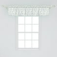 thumbnail image 2 of Ambesonne Floral Window Valance, Bohemian Vintage Orchids, 42" x 12", Cream and Blue, 2 of 3
