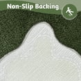 thumbnail image 4 of Alfombra de baño Uphome, bonita, verde, absorbente, antideslizante, 45 x 65 cm, microfibra, 4 of 7
