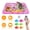 Pink, variant on Moclever Cat Water Mat PVC Interactive Sensory Play Mat with Floating Fish Toys LED Color Changing Light for Cats Kittens Pet, Blue