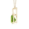 thumbnail image 2 of ANGARA Natural V-Bale Pear-Shaped 1.1 ct Peridot Solitaire Pendant in 14K Yellow Gold for Women (Size-8x6mm) | August Birthstone, Anniversary, Jewelry Gift for Women | Natural Peridot Necklace, 2 of 9
