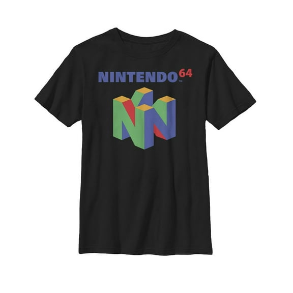 Boy's Nintendo Classic N64 Graphic Tee Black X Small