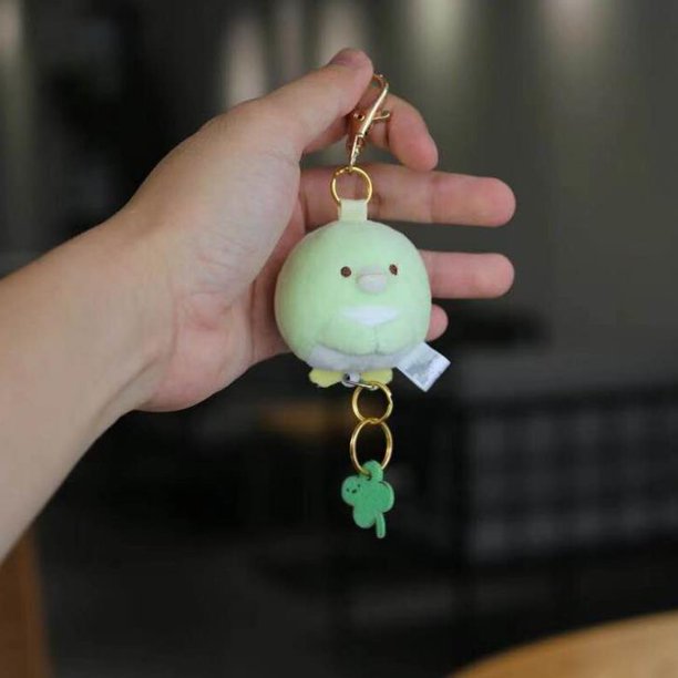 Llaveros flexibles de dibujos animados japoneses, juguetes de felpa de animales Sumikko Gurashi, llavero de esquina de criatura biológica, bolsa colgante, regalo, 1 unidad