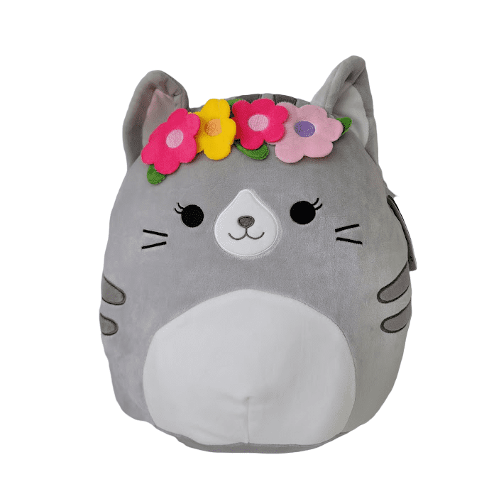 Squishmallow tally the Grey Cat Soft Plush Pillow 8"/20cm 