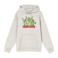 thumbnail image 5 of Gremlins Red Circle Logo Adult Sand Long Sleeve Hoodie-Large, 5 of 7