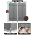 thumbnail image 3 of Sorbus 4 Panel Room Divider Tall Privacy Partition Screen Extra Wide Double Hinged Mesh Hand-Woven Folding Wall Divider - 6ft, 3 of 6