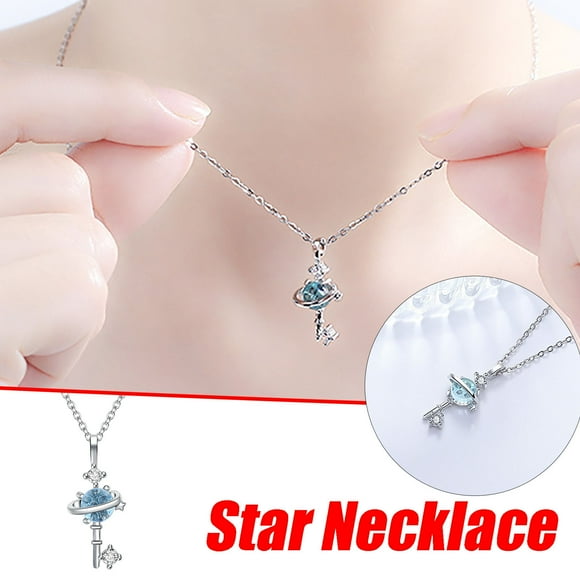 PPgejGEK Womens Necklaces The Blue Glaze Necklace Is The Present for My Girlfriend's Friend for Valentine's Day Mother's Day Christmas Birthday Gifts up to 50% off