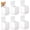 White -6Pcs, variant on 6 count Cardboard raffle ticket box Donation boxes for fundraising suggestion box Ballot box with slot and removable header for Collecting Business Card Voting Contes 6 x 6 x 6 Inch