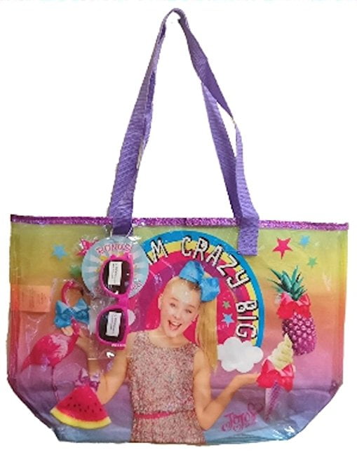 JoJo Siwa Large Beach Tote Bag with Sunglasses - Walmart.com
