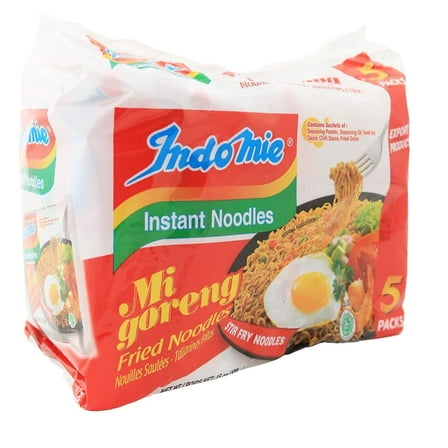 Indomie Mi Goreng Instant Stir Fry Noodles, Halal Certified, Original Flavor (Pack of 60)