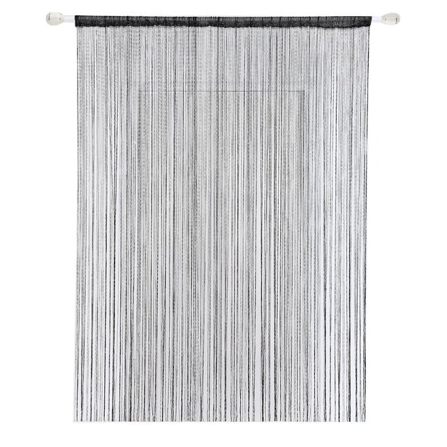 Puerta ventana cuerda sólida cortina tira borla cortina divisor pura decoración del hogar cenefa 200 cm x 100 cm kenally JJ18480-02