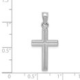 thumbnail image 2 of 14K White Gold Cross Pendant Necklace with Chain, 2 of 2
