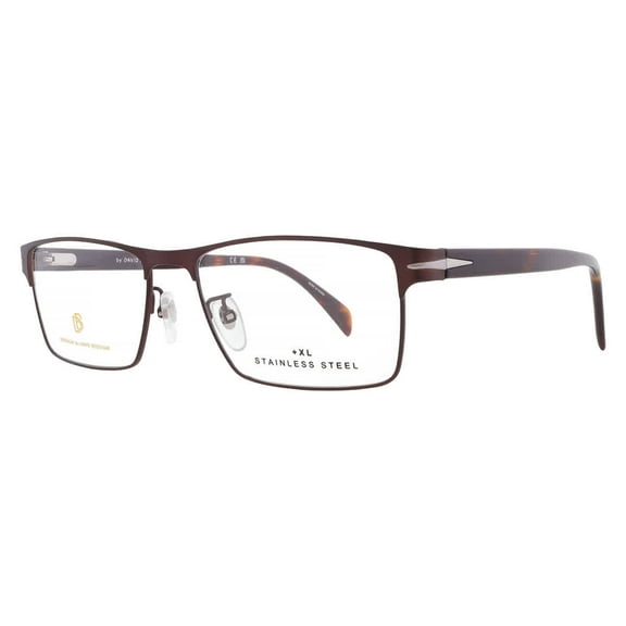 David Beckham Demo Rectangular Men's Eyeglasses DB 7015 0YZ4 56