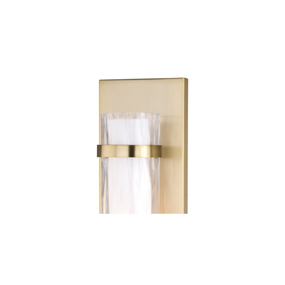 Victorian Wall Sconce Lighting, Brass & Glass Fixture, Elegant Home Accent, 4.5"W x 18.5"H