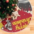thumbnail image 5 of FMSHPON Santa Claus on A Motorcycle Xmas Christmas Tree Skirt Stand Mat for Holiday Party Decoration Indoor Outdoor 48 inches, 5 of 6